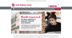 Desktop Screenshot of joslin.org