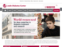 Tablet Screenshot of joslin.org